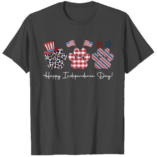 4th of July Paw Prints T Shirts, Leopard Plaid Paw,..