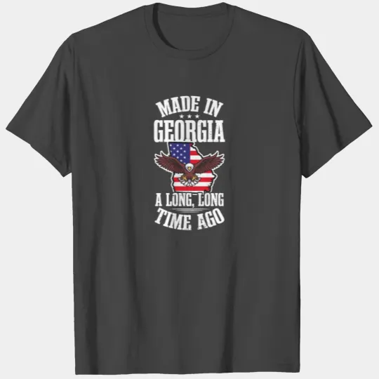 Georgia Peach In Georgia Long Time Ago Flag T Shirts