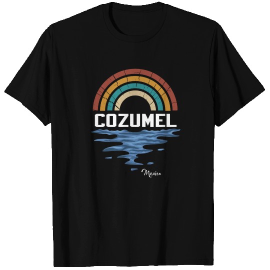 Cozumel Mexico Vintage Sunset T Shirts
