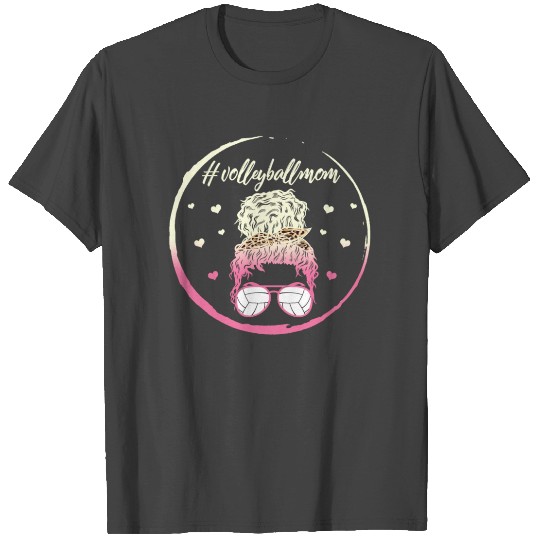 Volleyball T Shirts, Volleyball Mom Messy Bun