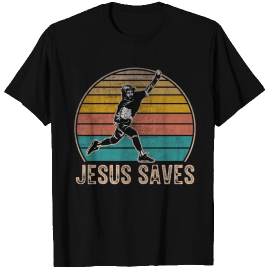 Funny Baseball Catcher Jesus Saves T Shirts