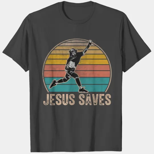 Funny Baseball Catcher Jesus Saves T Shirts