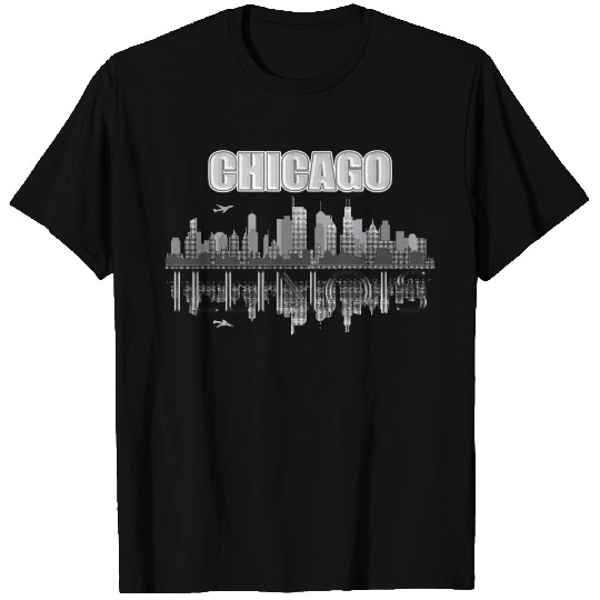 Chicago Skyline Usa Urban City T Shirts