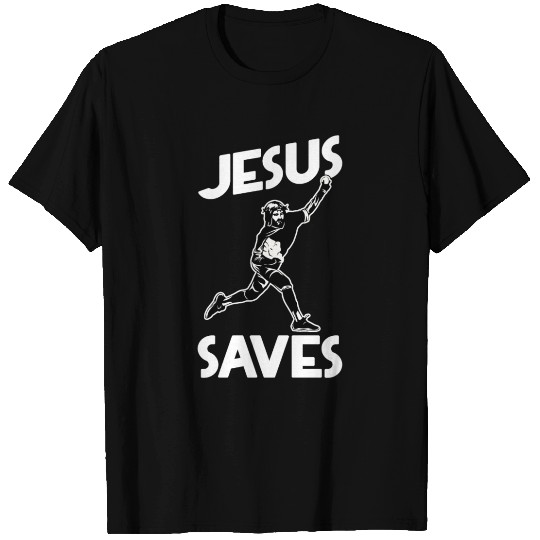Baseball Catcher Funny Jesus T Shirts