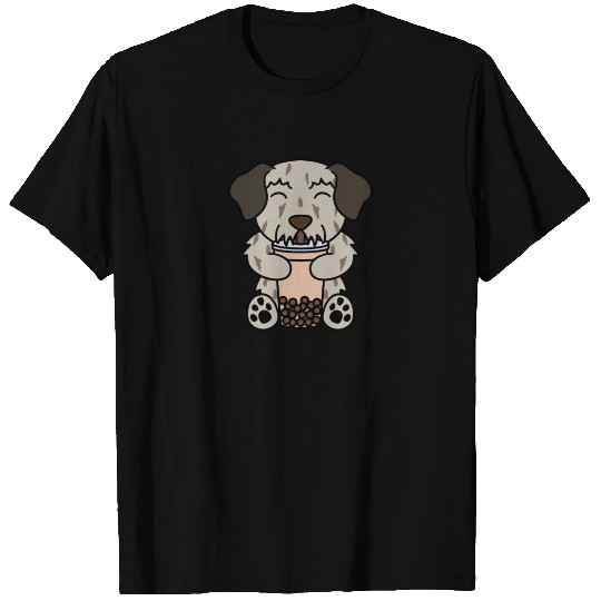 Boba Bubble Tea Irish Wolfhound T Shirts
