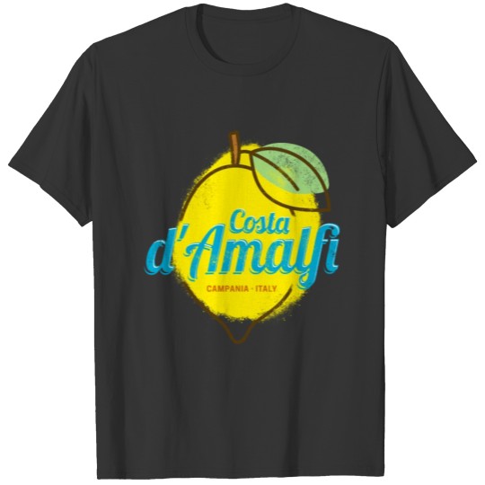 Costa d'Amalfi Lemon Italy Vintage Amalfi Coast T Shirts