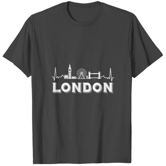 London Heartbeat Big Ben Ferris Wheel UK T Shirts