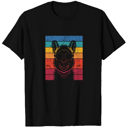 Retro Llama Alpaca Lover Birthday Llamas T Shirts