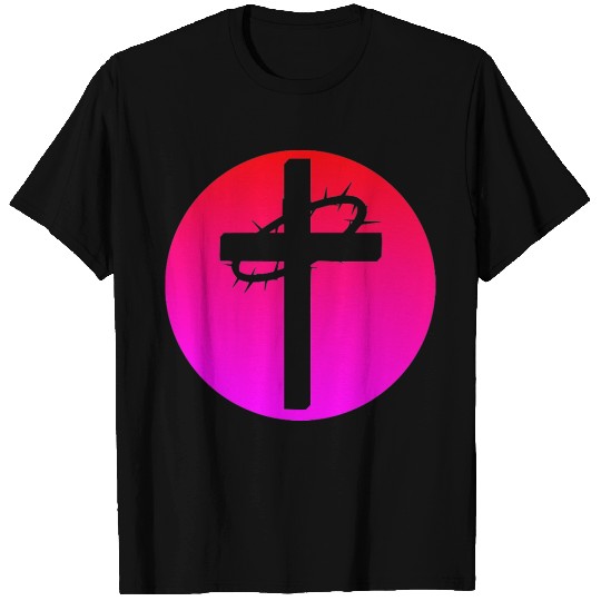 Jesus cross clear in funky background #1 T Shirts