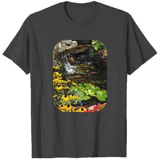 Black-Eyed Susans By Koi Pond T Shirts