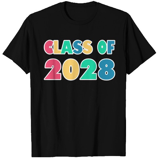 Class of 2028 colorful T Shirts