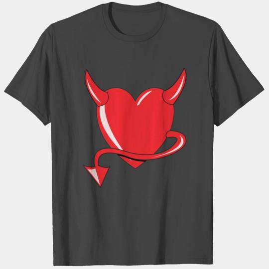 Red Heart - Devil Heart - Gift T Shirts