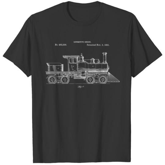 Vintage Train Locomotive Retro Railroad T Shirts