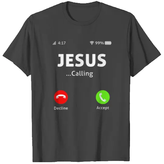 Jesus Is Calling Funny Christian Easter Day Men T Shirts