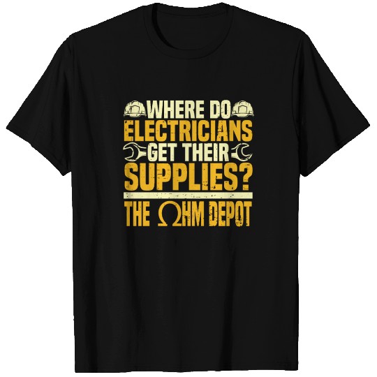 Electrician Electrical Engineer Lineman T Shirts