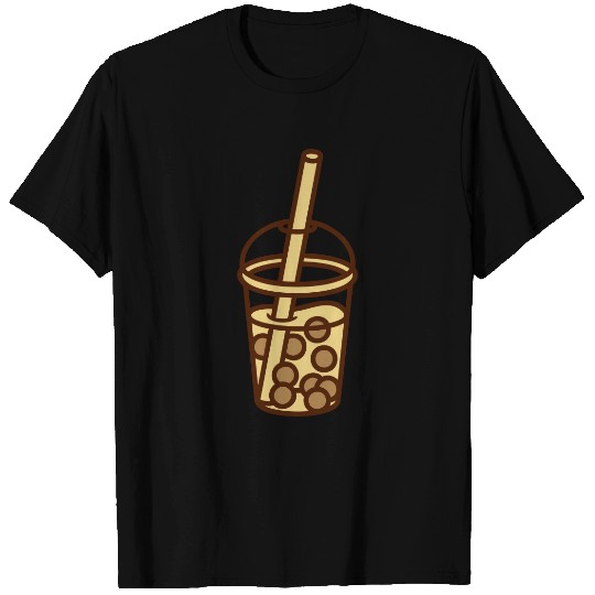 Bubble tea comic design T Shirts