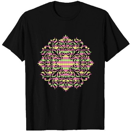 Colourful shades flower design T Shirts