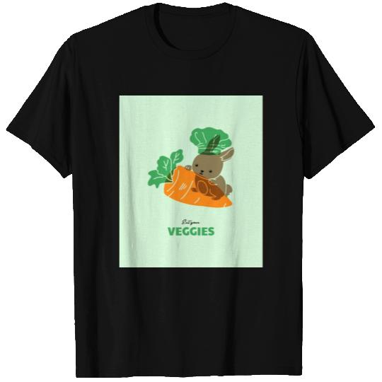 Eat Your Veggies - Carrot Design For Vegetarians T Shirts