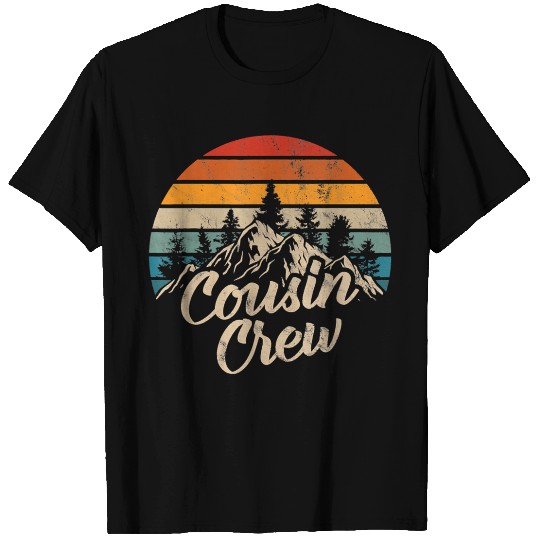Cousin Crew Camping Outdoor Sunset Summer Camp T Shirts