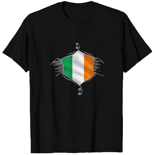 Ireland flag proud irish T Shirts