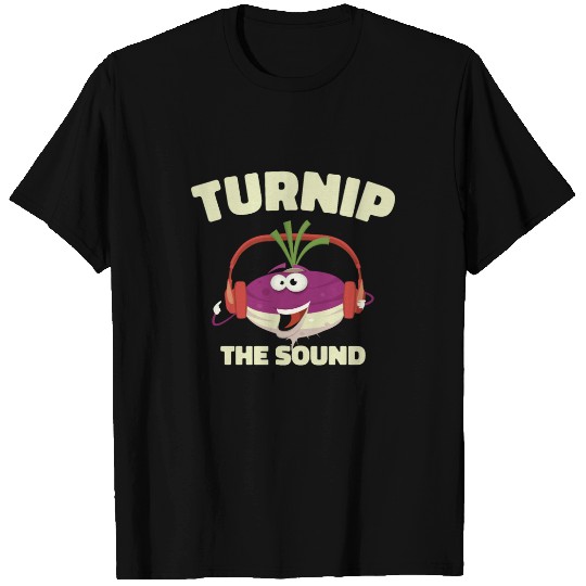Music Turnip Party Music Lover Vegetable T Shirts