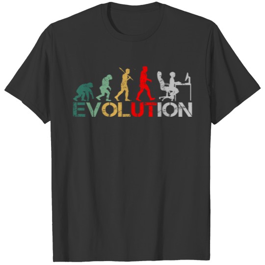 Computer Geek programmer evolution funny Vintage T Shirts