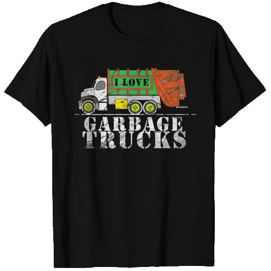 I Love Garbage Trucks T Shirts
