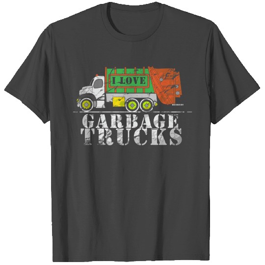 I Love Garbage Trucks T Shirts