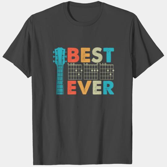 Best Dad Ever Funny Guitar Lover Vintage Father T Shirts