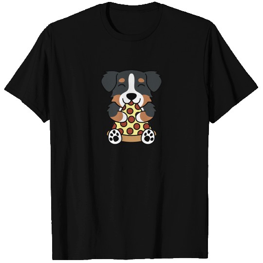 Bernese Mountain Dog Pizza Lover T Shirts