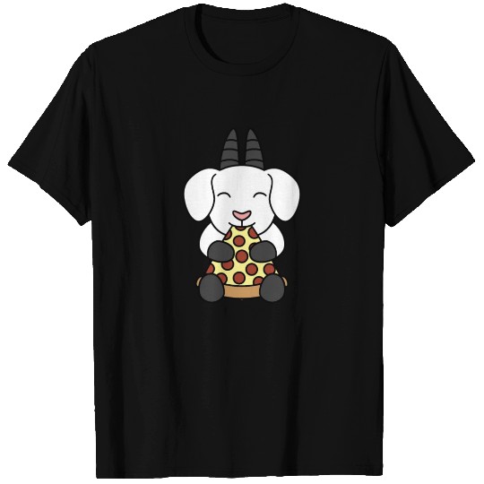 Goat Pizza Lover T Shirts