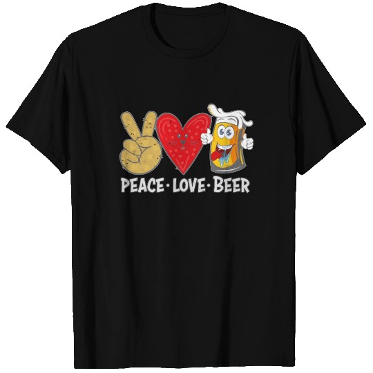 Beer Meme For Festival Concert Peace Love Beer T Shirts