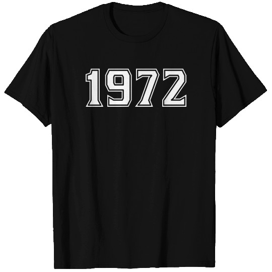1972 Year In White T Shirts