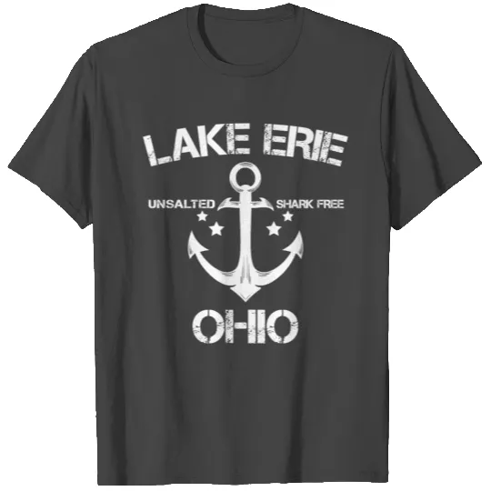 LAKE ERIE OHIO Funny Fishing Camping Summer Gift T Shirts