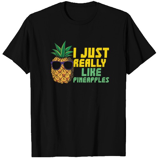 Beach 2022 Tropical Really Like Pineapple Summer T Shirts