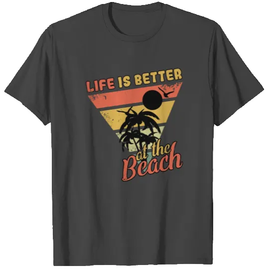 Vintage Life Better Beach 2022 Tropical Summer T Shirts