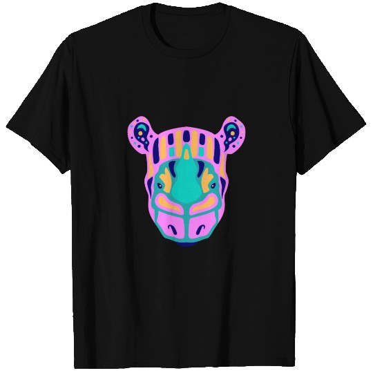 Rhinoceros Face T Shirts