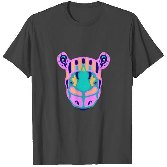 Rhinoceros Face T Shirts
