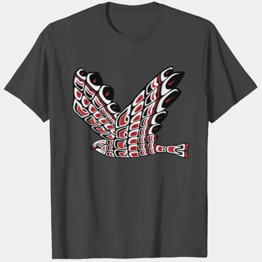 Red Tail Hawk Pacific Northwest Native American T Shirts