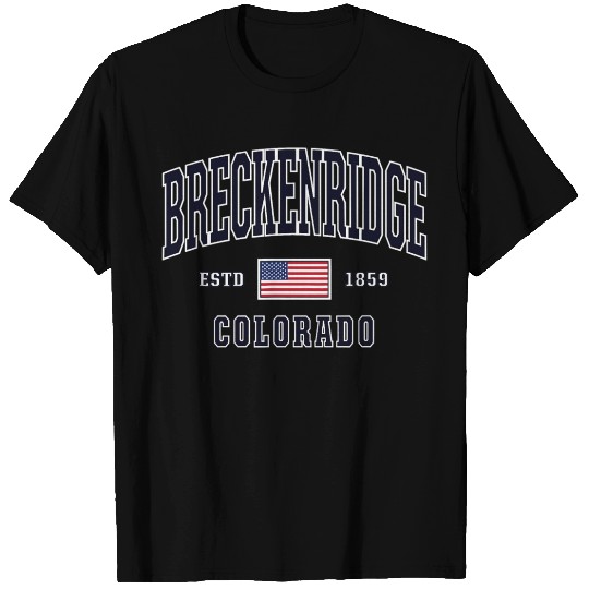 USA FLAG Stars Stripes Breckenridge Colorado T Shirts