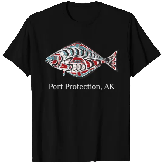 Port Protection Alaska Native American Halibut T Shirts