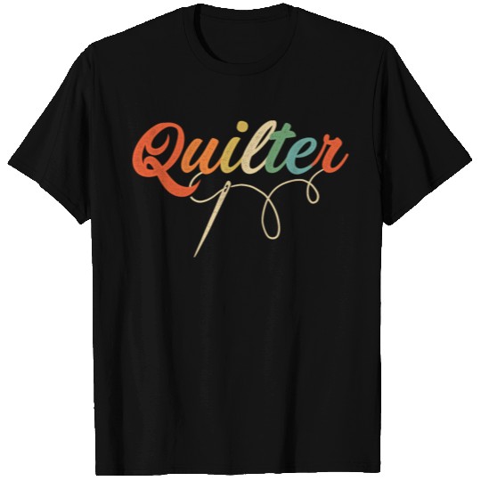 Retro Graphic Knitting Wool Quilting Stitching Sew T Shirts