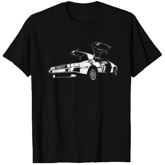 Delorean with doors up T Shirts
