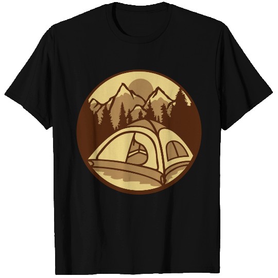 mountains forest camper outdoors T Shirts