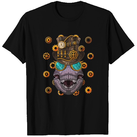 Steampunk Dinosaur T Rex Medieval Victorian Steam T Shirts