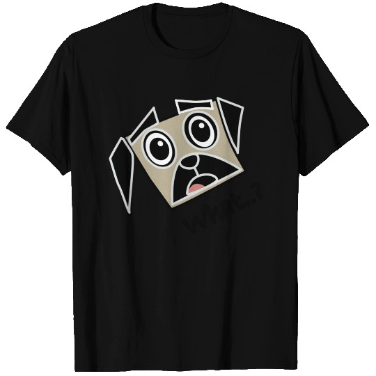 Surprised pug T Shirts