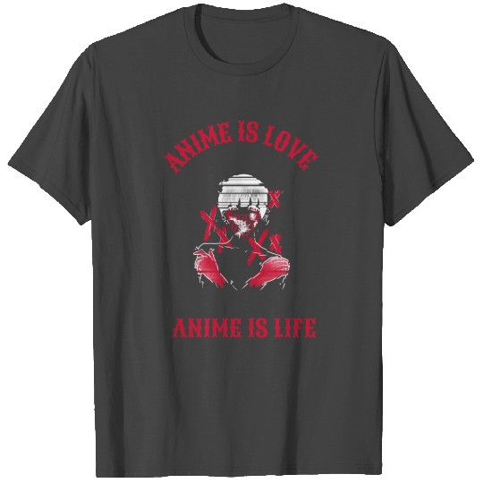 Anime is Love Anime is Life (White) T Shirts