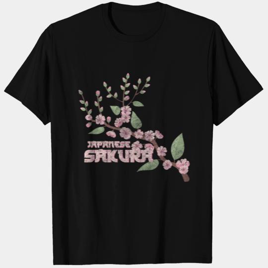 Cherry Blossoms Nature Symbol Pink T Shirts