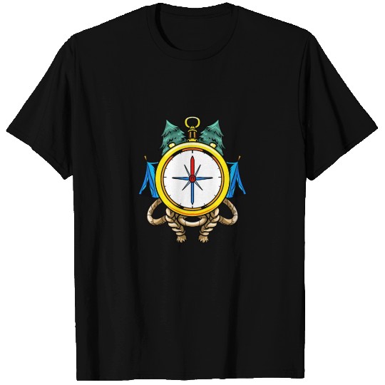 Compass Camp Campsite Camper Camping T Shirts