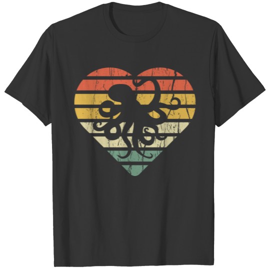 Cool Octopus Valentine Clothes Gift for Him Her T Shirts